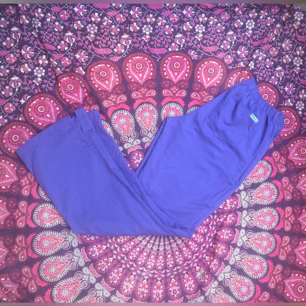 Grey’s Anatomy by Barco MT Purple Scrub Pants Medium Tall Long Drawstring Scrubs